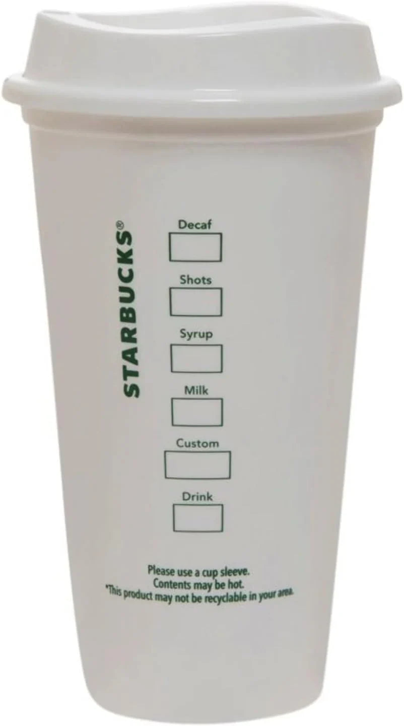 Starbucks Holiday Series 16oz Reusable Hot Drink Cups - Gift Set of 5 with Lids